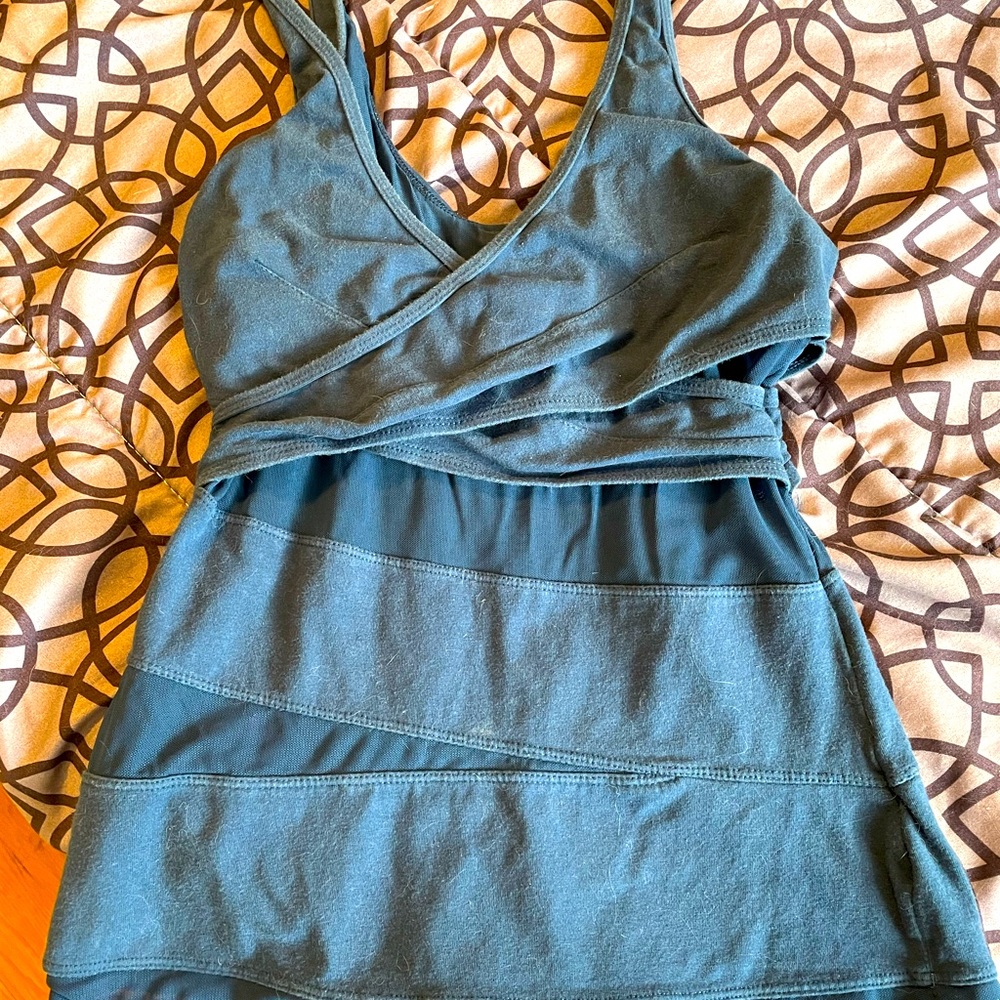 Blue Sport Mesh and Spandex Tank Top. 2/$25